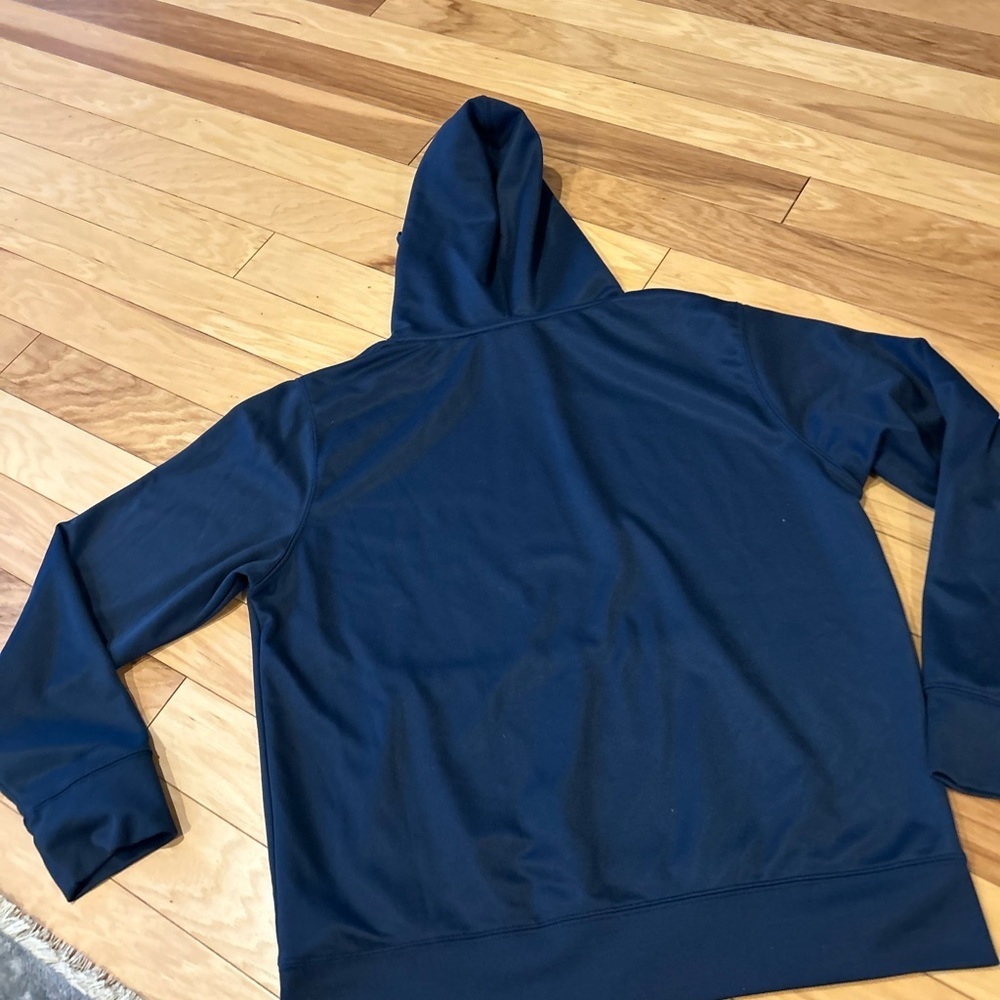 Auburn Tigers Navy Blue & Orange Pullover Fleece Hoodie Sweatshirt Size L - Picture 4 of 10